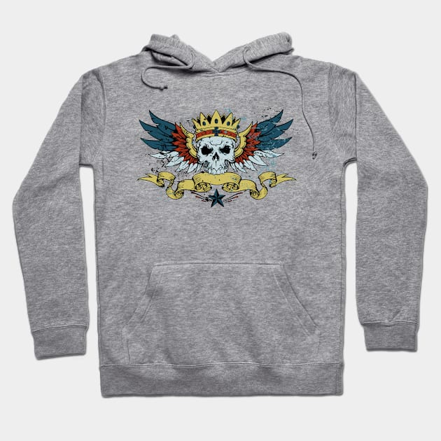 King Skull Hoodie by viSionDesign